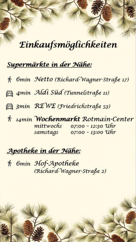 2-Zimmer Themen-Apartment Im Zentrum, Naehe Oper بايروث المظهر الخارجي الصورة